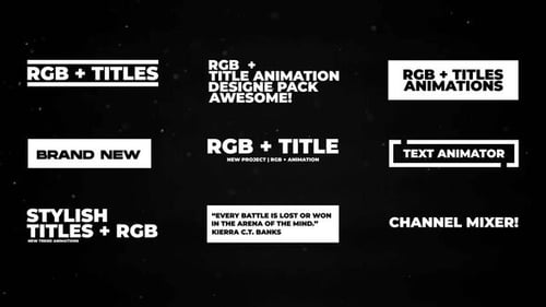 Titres RGB Rhythm | Premiere Pro