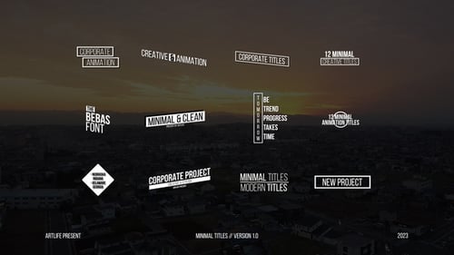 Minimal Titles 1.0 | FCPX & Apple Motion