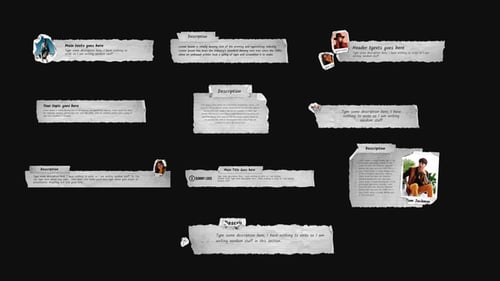 Paper Cutting Lower Thirds