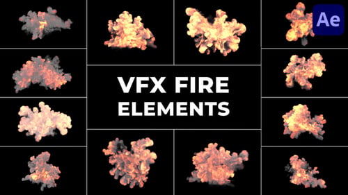 VFX Fire Elements for After Effects