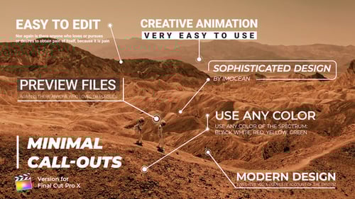 Minimal Call-Outs for FCPX