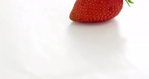 Nahaufnahme von frischen Erdbeeren