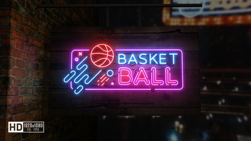 Dynamic Neon Logo Sign Reveal