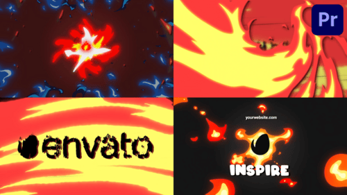 Dynamic Fire and Energy Transition Logo Reveal