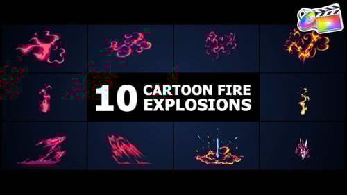 Cartoon Fire Explosions | FCPX