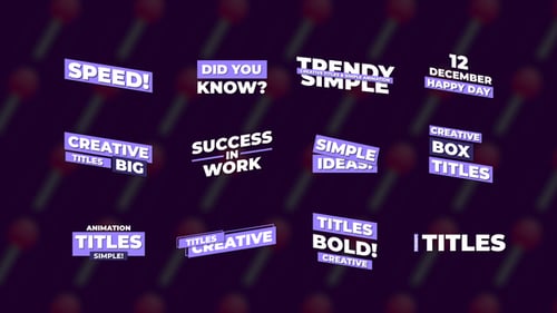 Dynamic Box Title Animations for Modern Video Content