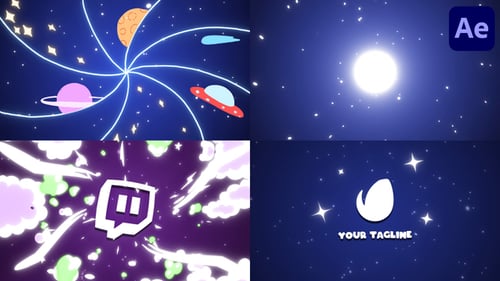 Space Quick Logo Opener for After Effects