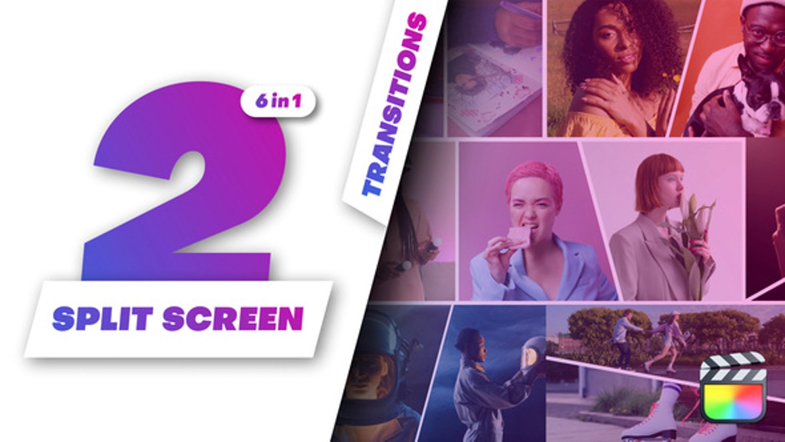 Multiscreen Transitions - 2 Split Screen, Elements ft. split ...