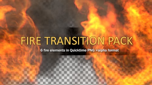 Dynamic Fire and Smoke Animated Transitions Collection