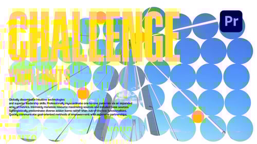 Dynamic Bold Text Opener with Modern Shapes