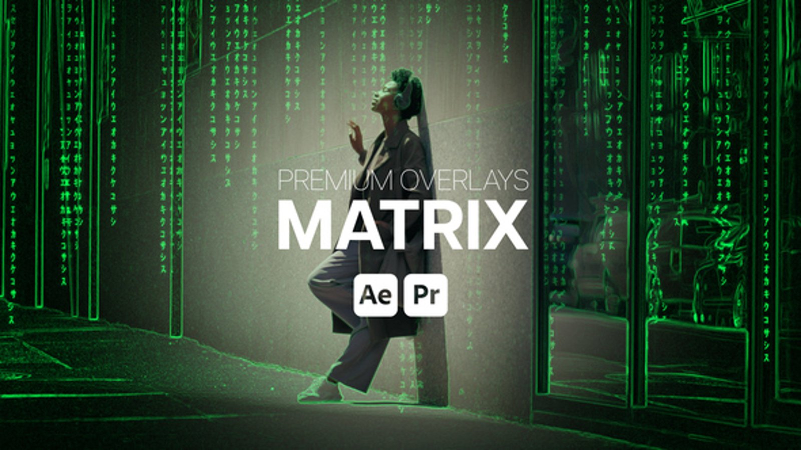 Premium Overlays Matrix, Elements ft. bad signal & blur - Envato