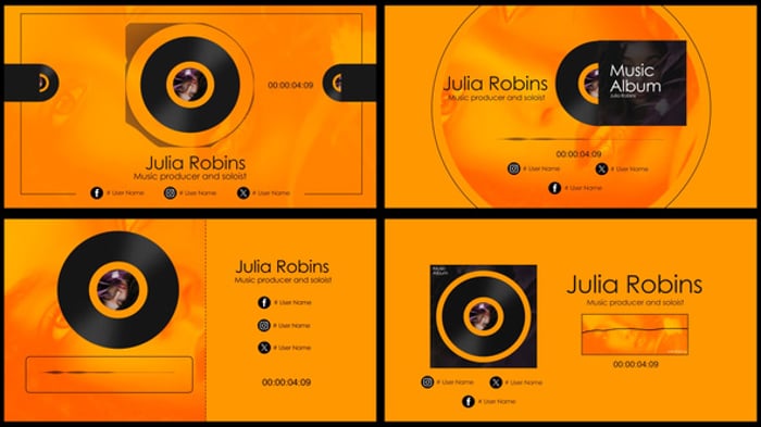 Dynamic Music Visualizer Template with Diverse Audio Spectrum Styles ...