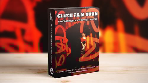 Glitch & Film Burn Transitions Pack for DaVinci Resolve