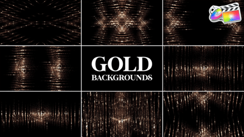 Gold Backgrounds for FCPX