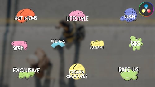 Freaky Creatures Titles | DaVinci Resolve