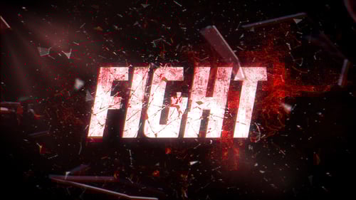 Dynamic Shattered Text Trailer for Sports and Action Events