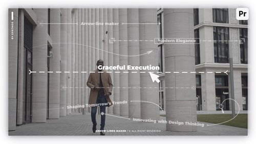 Animated Arrow Line Path Tracker for Video Explanations