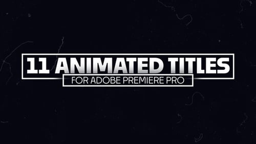 11 Animated Titles for Premiere Pro
