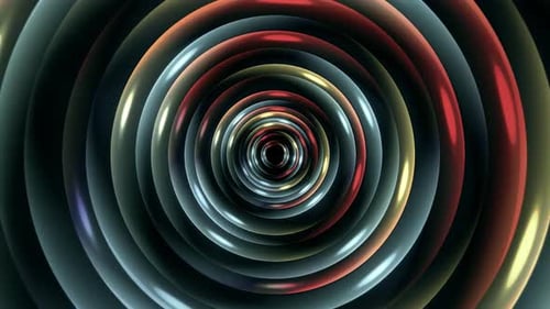 Abstract Rotation Of Multicolored Circle