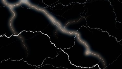 Animated Electrical Lightning Strikes Overlay
