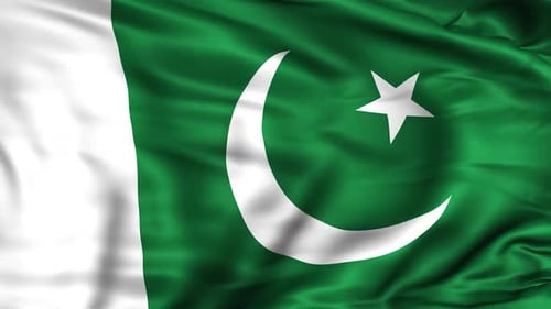 Dynamic Waving National Flag of Pakistan Animation