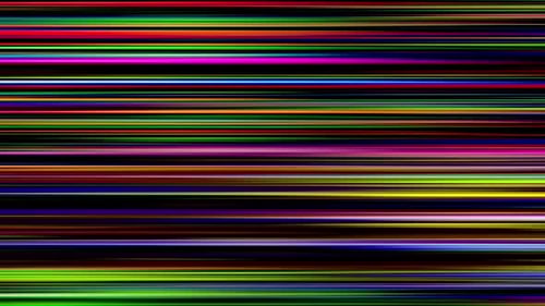 Dynamic Colorful Glitch Horizontal Lines Motion Background