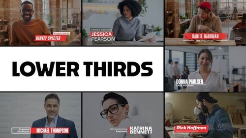 Modern Corporate Lower Thirds for Professional Video Titles