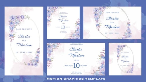 Introducción a la invitación de boda | Mogrt