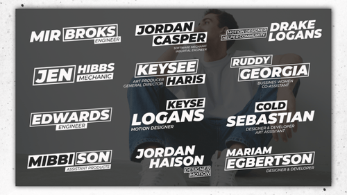 Skew Lower Thirds Titles