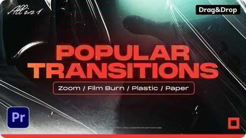 Dynamic Film Burn and Paper Rip Video Transitions