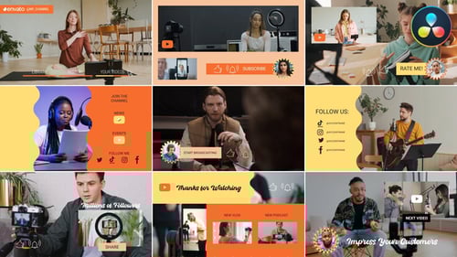 Youtube Scenes Slides for DaVinci Resolve