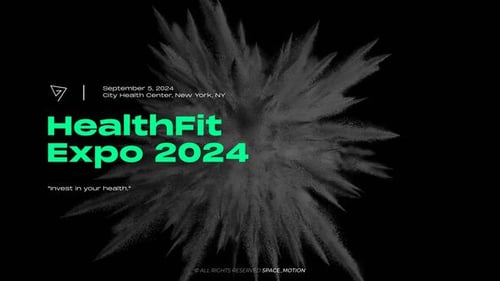 Dynamic Event Titles with Abstract Particle Animations