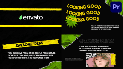 Artistic Crumpled Paper Slideshow Presentation