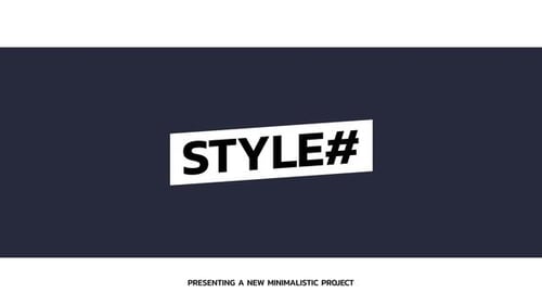 Dynamic Minimalist Text Titles for Modern Presentations