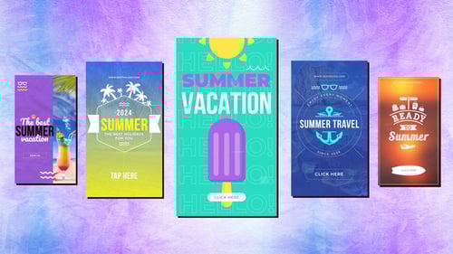 Summer/Beach Tropical Vertical Travel Stories Reels 3