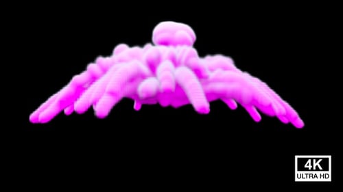 Vibrant Pink Smoke Burst Animation Element