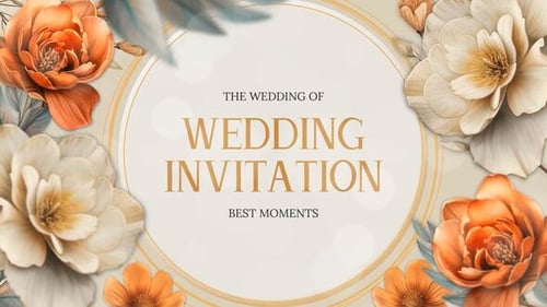 Presentación de diapositivas de invitación de boda