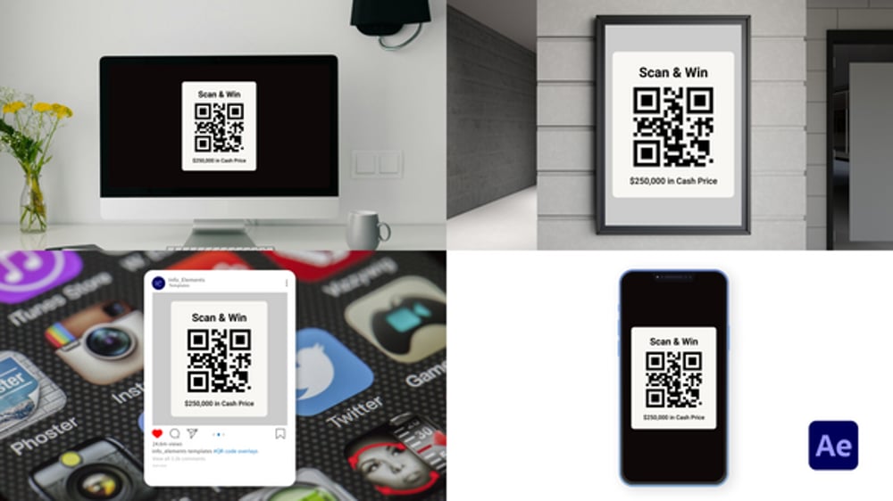 QR Code Overlays, Elements ft. qr & qr code scan - Envato