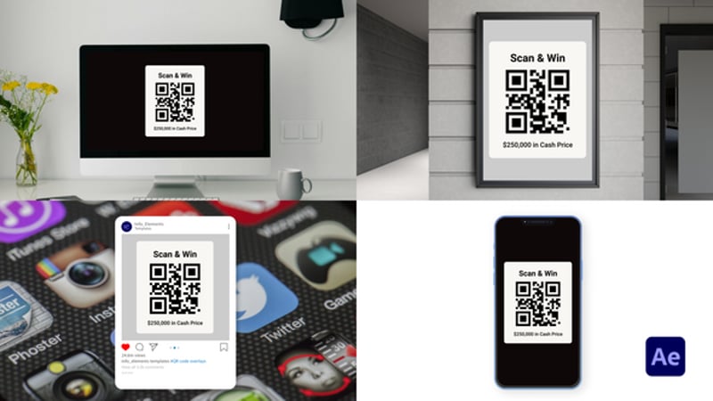 QR Code Overlays, Elements ft. qr & qr code scan - Envato