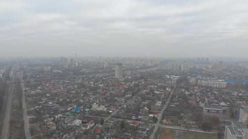 Big City In Smog