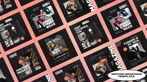 Dynamic Streetwear Social Media Posts with Kinetic Typography