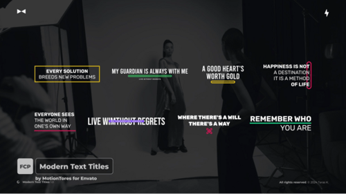 Dynamic Modern Titles with Clean Kinetic Text Animations