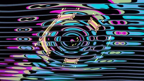 Flickering multicolored hypnotic background