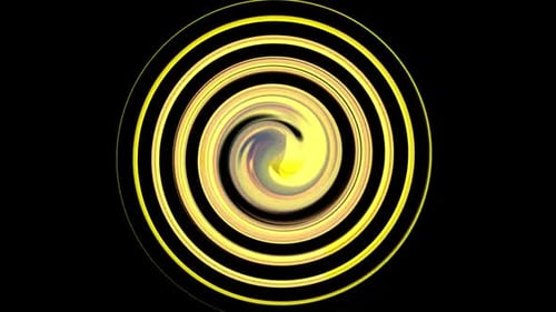 gelbe Vortex-Linien Hintergrundschleife
