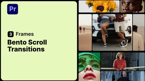 Bento Scroll Transitions - 3 Frames for Premiere Pro