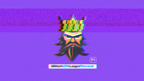 Dynamic Glitch 3D Logo Reveal