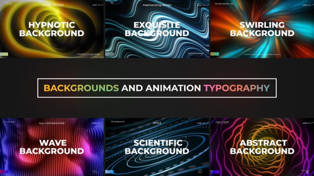 Backgrounds and Animation Typography, Elements ft. loop background ...