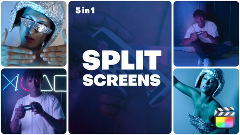 Split Screen Transitions, Elements ft. laptop screen & transition - Envato