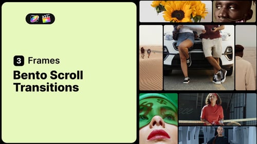 Bento Scroll Transitions - 3 Frames for FCPX