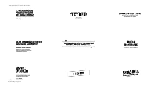 Dynamic Animated Text Titles and Lower Thirds Pack